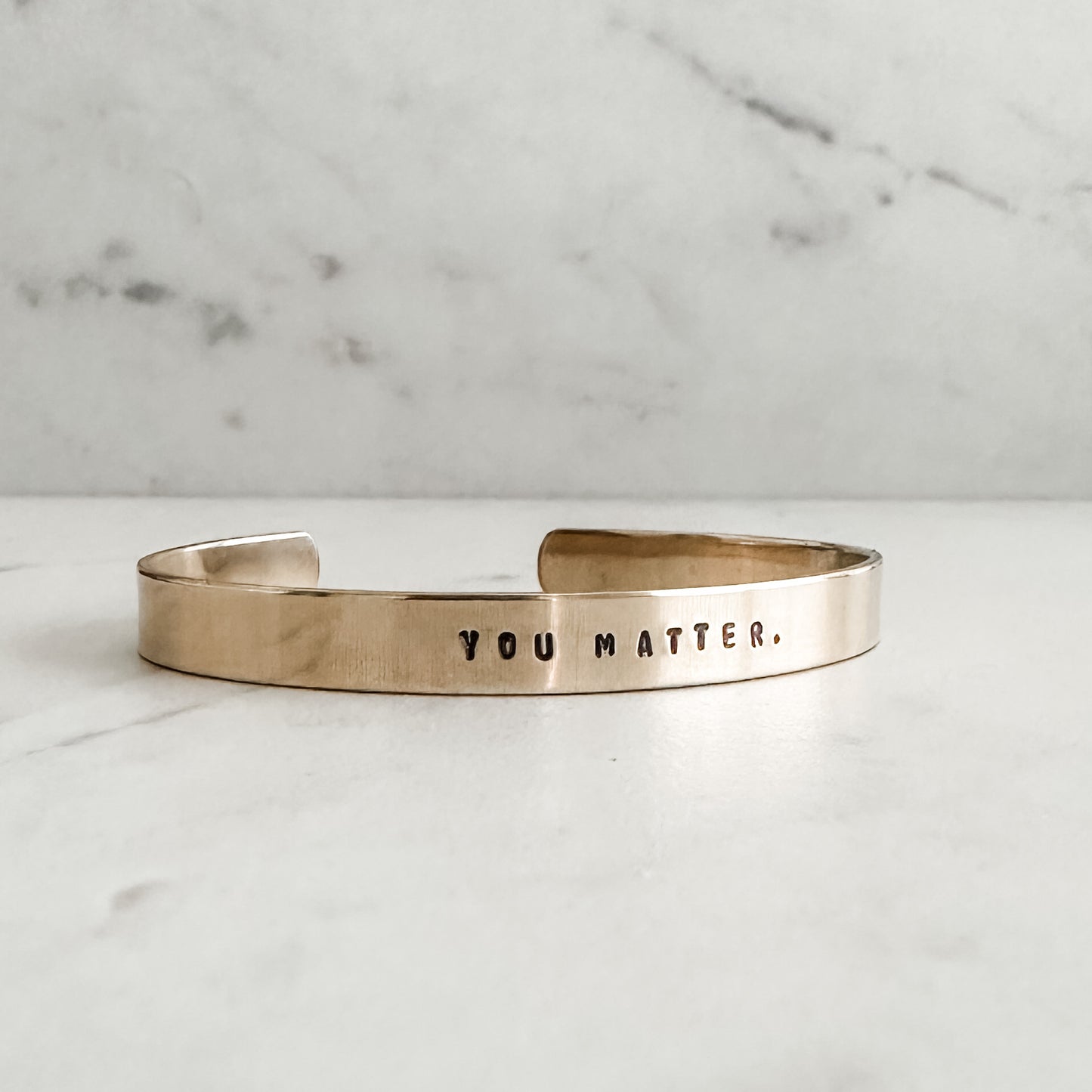 You Matter Stamped Cuff