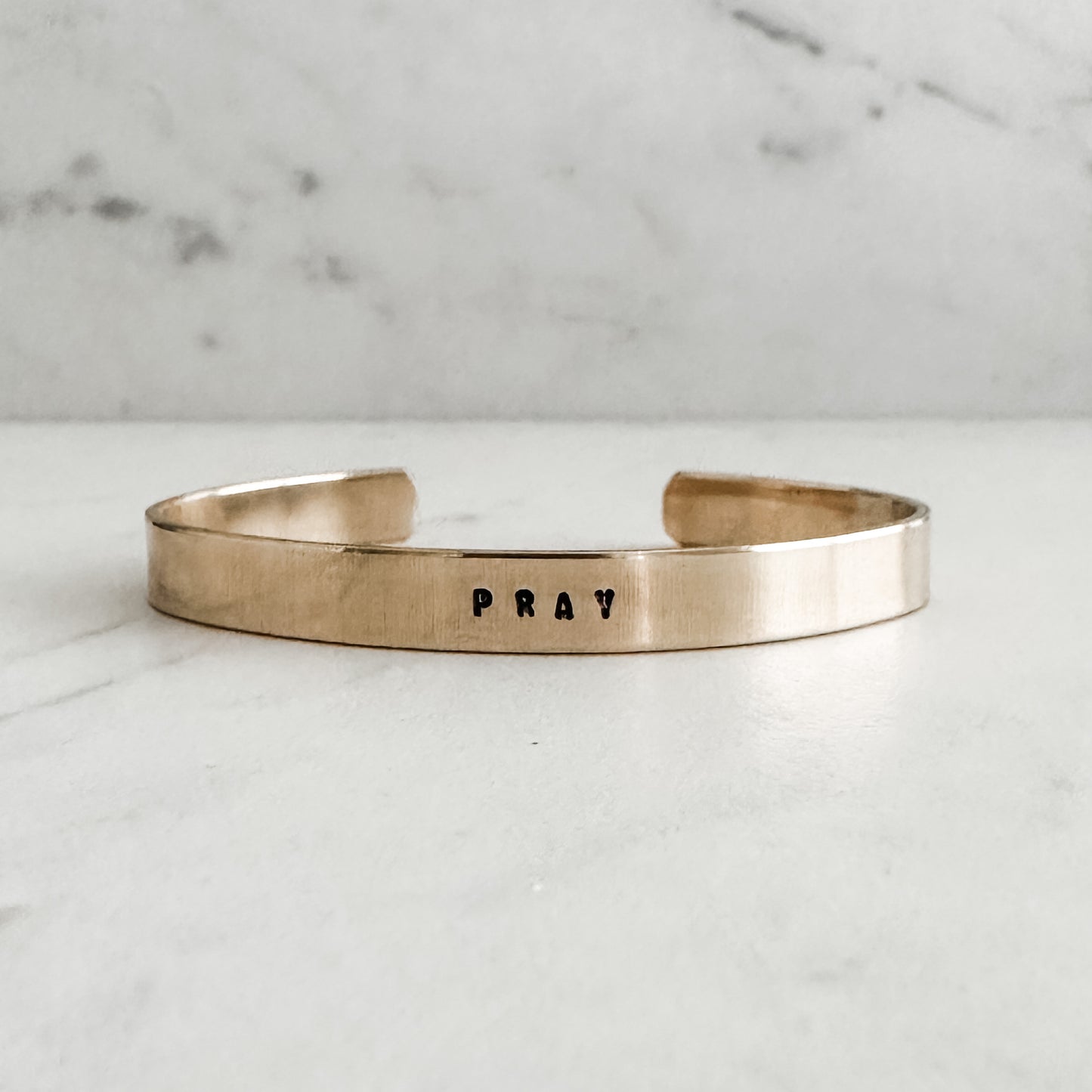 Pray Stamped Cuff