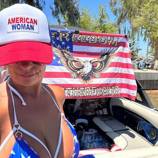 American Woman Trucker Hat