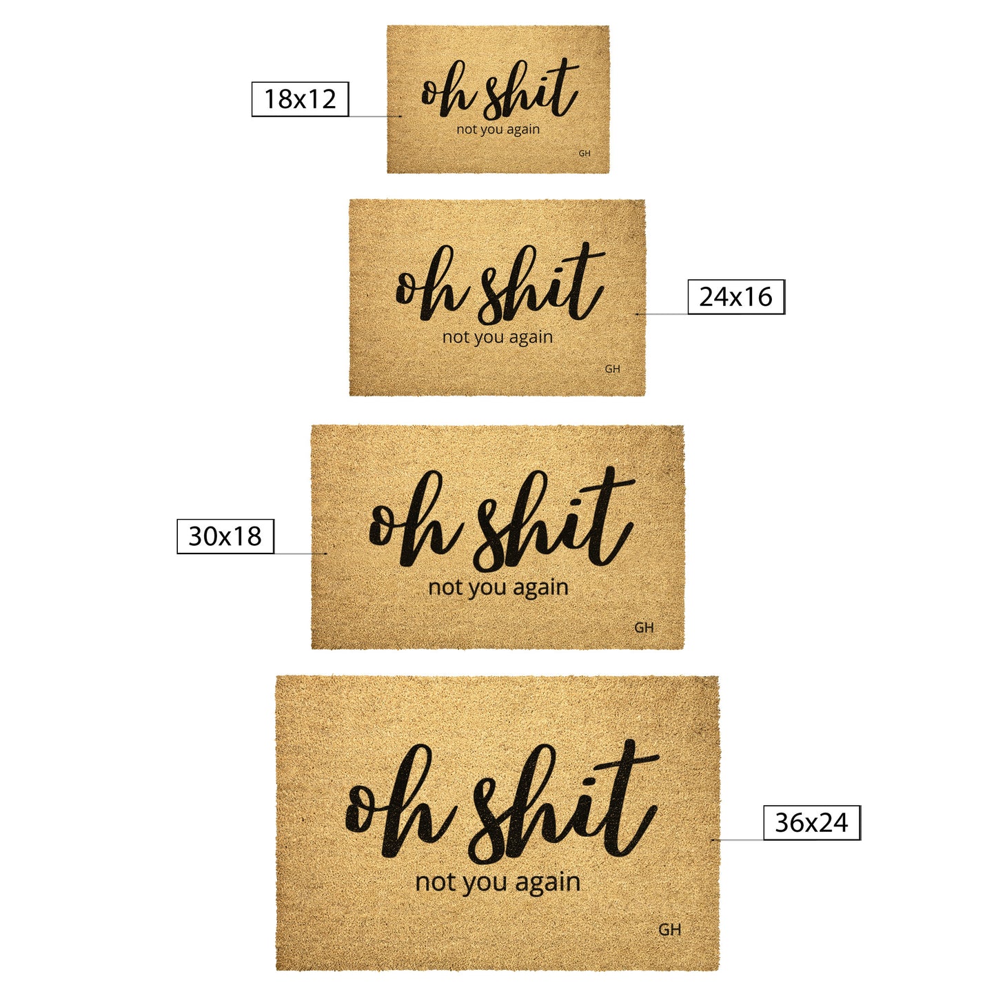 Not You Again Doormat