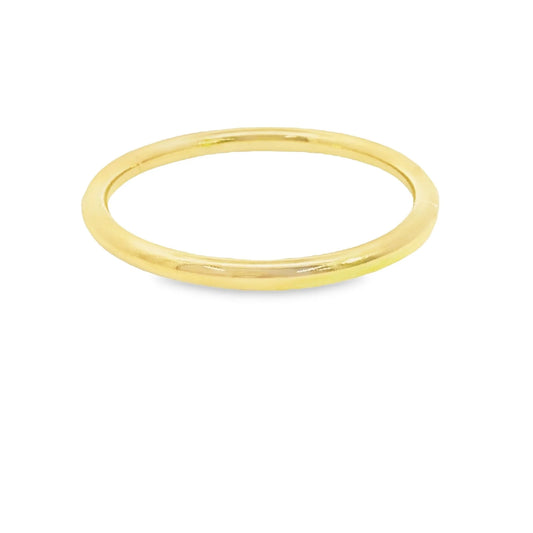 Solid and Simple Minimalist Gold Bangle