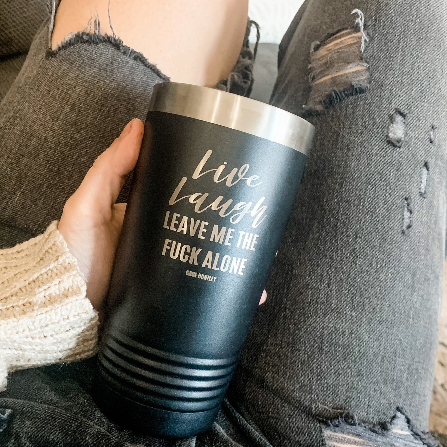 Live Laugh Leave - 20 Ounce Tumbler